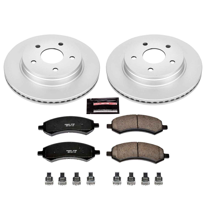 PowerStop Z17 Evolution Plus GEOMET Coated Brake Kits CRK2163 PowerStop Autoparts