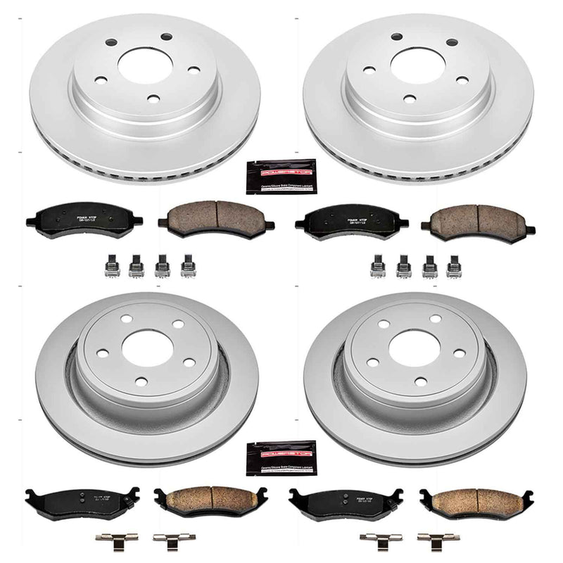 PowerStop Z17 Evolution Plus GEOMET Coated Brake Kits CRK2164 PowerStop Autoparts
