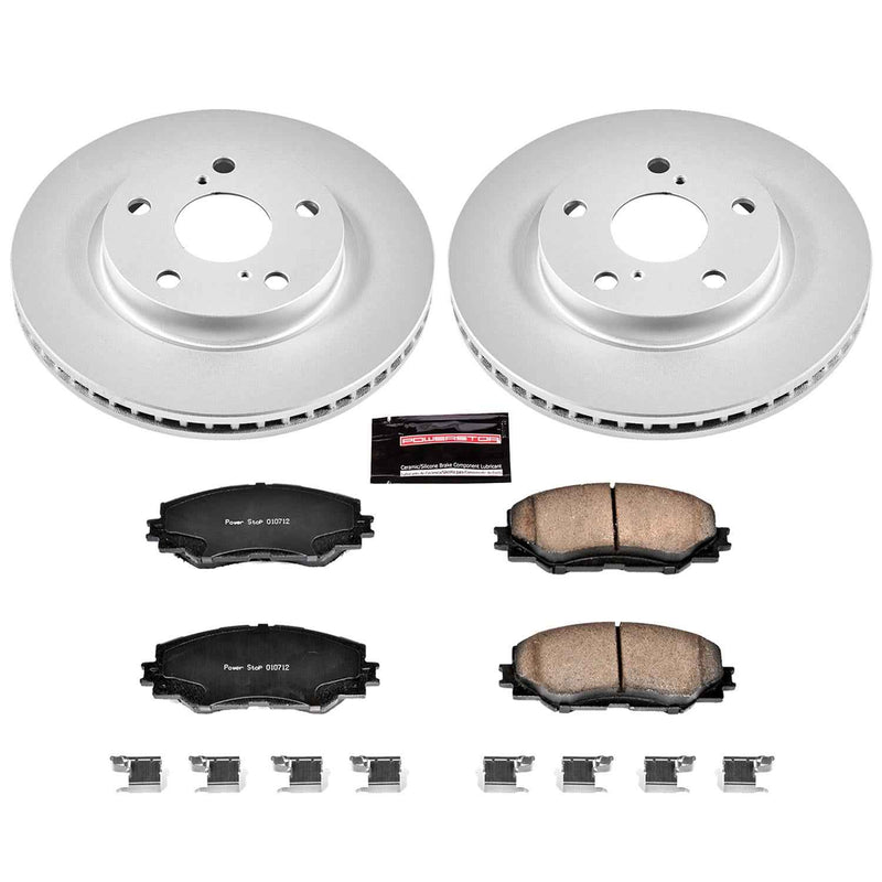 PowerStop Z17 Evolution Plus GEOMET Coated Brake Kits CRK258 PowerStop Autoparts