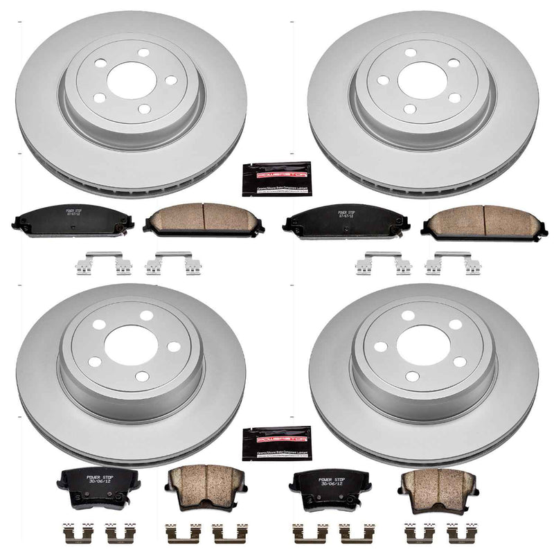 PowerStop Z17 Evolution Plus GEOMET Coated Brake Kits CRK2853 PowerStop Autoparts