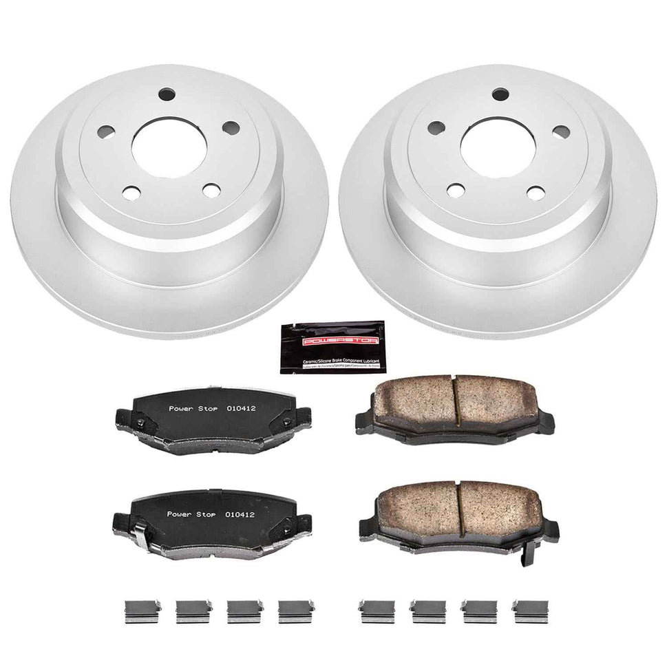 PowerStop Z17 Evolution Plus GEOMET Coated Brake Kits for 2007-2017 WRANGLER, 2018 WRANGLER JK - CRK3090