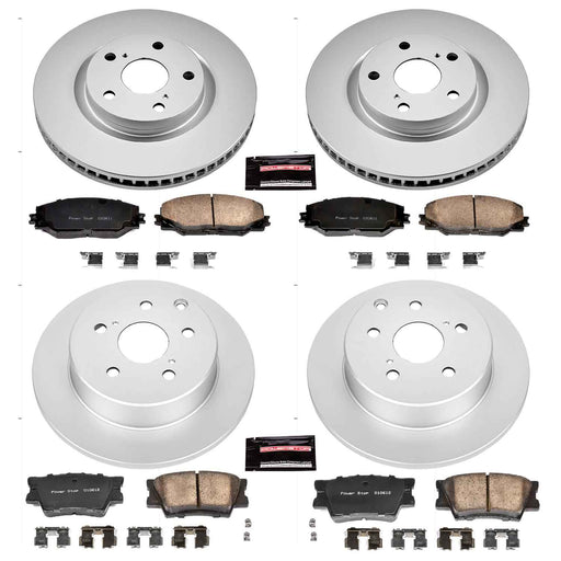 PowerStop Z17 Evolution Plus GEOMET Coated Brake Kits for 2006-2018 RAV4 - CRK4101 PowerStop Autoparts