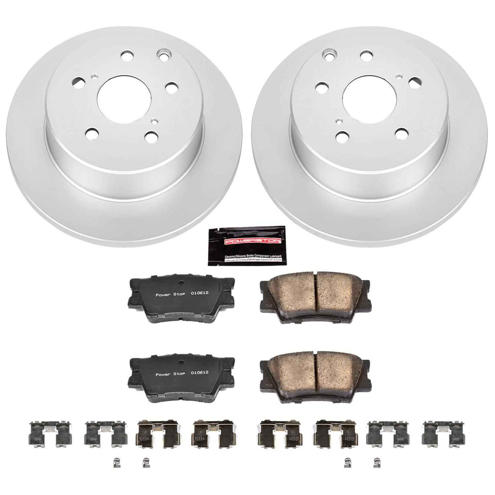 PowerStop Z17 Evolution Plus GEOMET Coated Brake Kits for 2010-2012 HS250H, 2006-2018 RAV4 - CRK4671