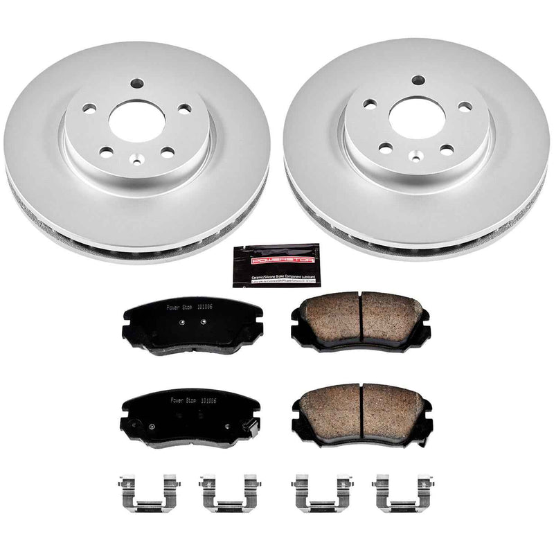 PowerStop Z17 Evolution Plus GEOMET Coated Brake Kits CRK5334 PowerStop Autoparts