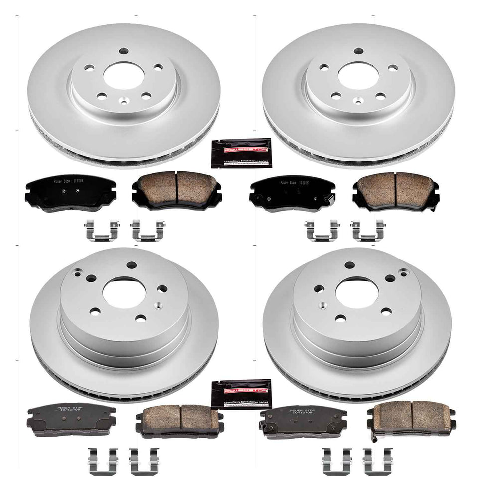 PowerStop Z17 Evolution Plus GEOMET Coated Brake Kits for 2010-2017 EQUINOX, TERRAIN - CRK5516