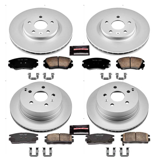 PowerStop Z17 Evolution Plus GEOMET Coated Brake Kits for 2010-2017 EQUINOX, TERRAIN - CRK5516 PowerStop Autoparts
