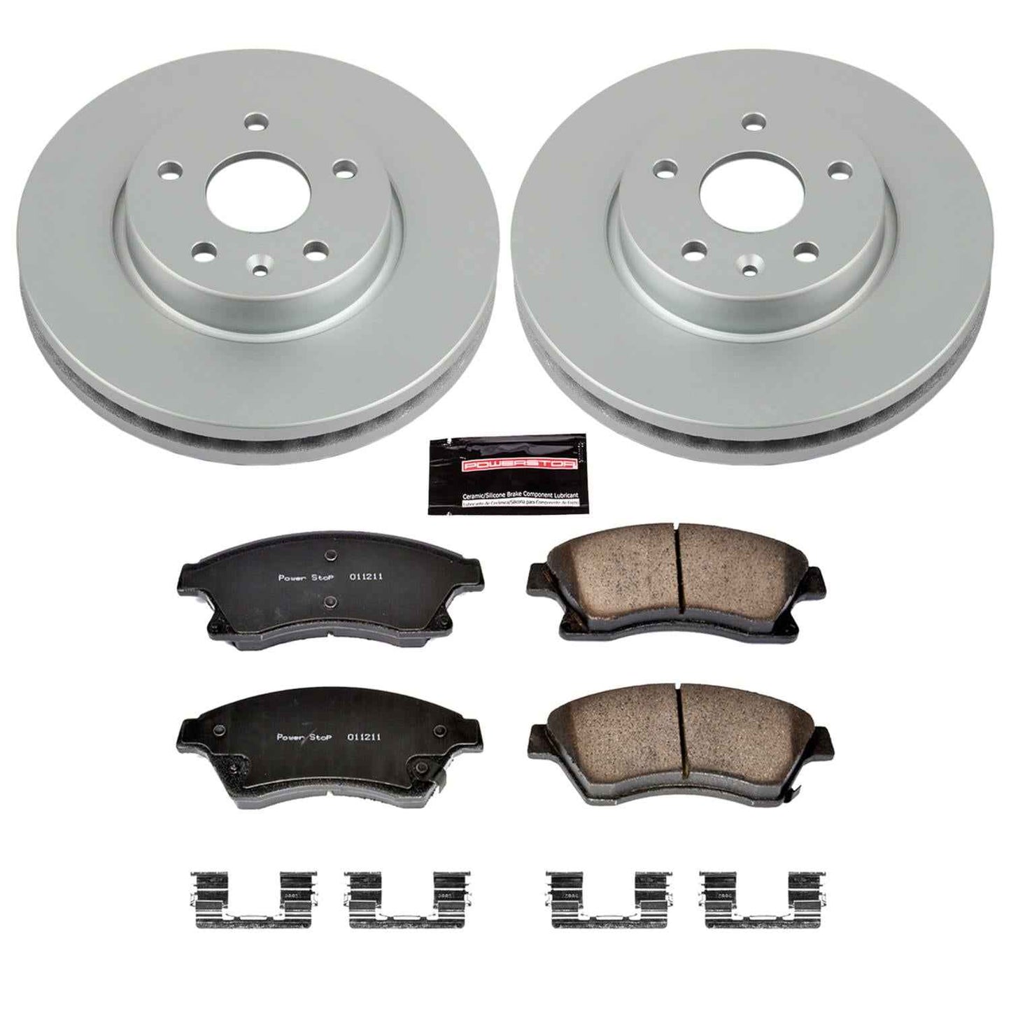PowerStop Z17 Evolution Plus GEOMET Coated Brake Kits for 2011-2015 CRUZE, 2016 CRUZE LIMITED, 2012-2017 SONIC - CRK5550