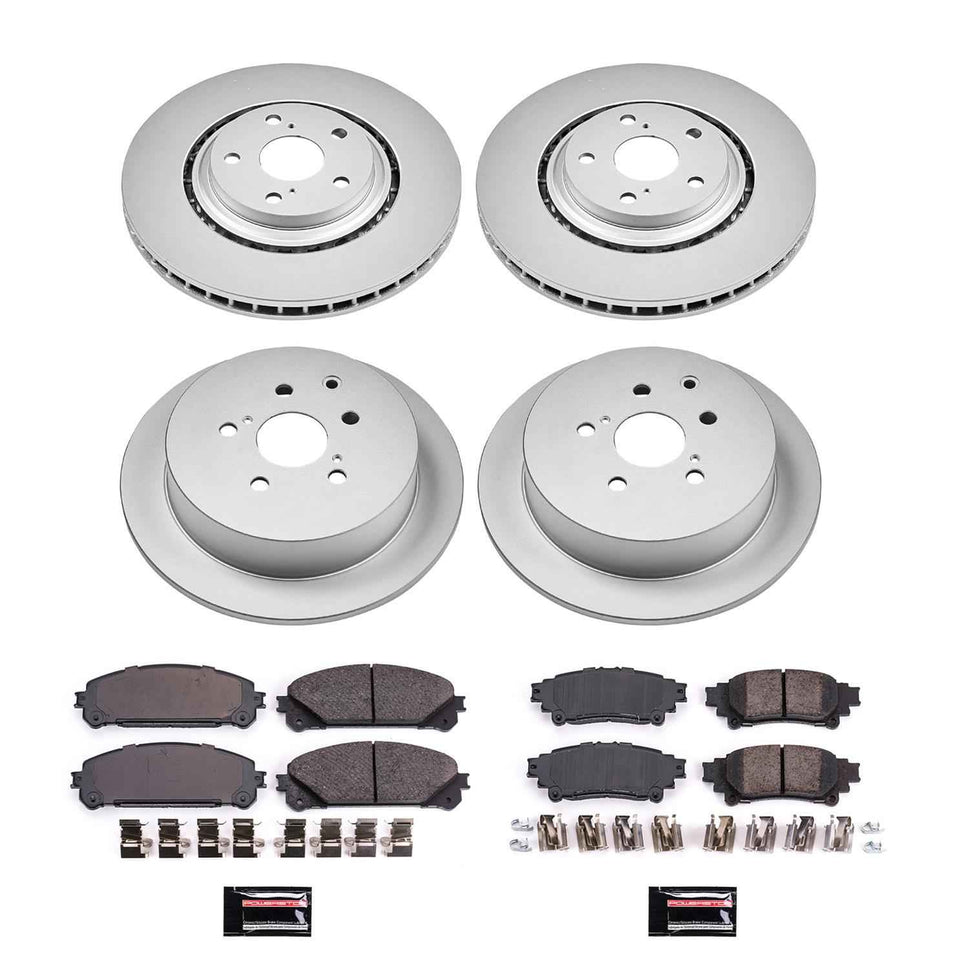 PowerStop Z17 Evolution Plus GEOMET Coated Brake Kits CRK5828