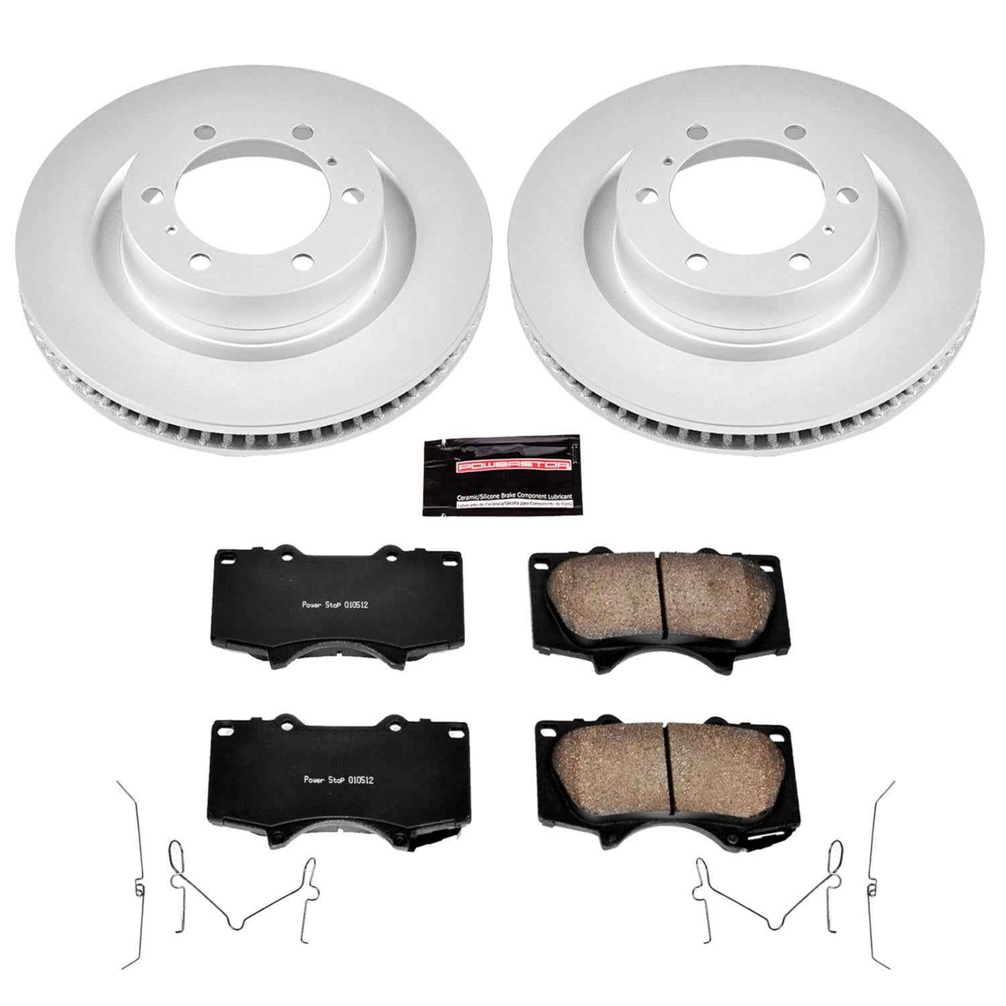 PowerStop Z17 Evolution Plus GEOMET Coated Brake Kits for 2010-2024 4RUNNER, 2010-2023 GX460 - CRK5873