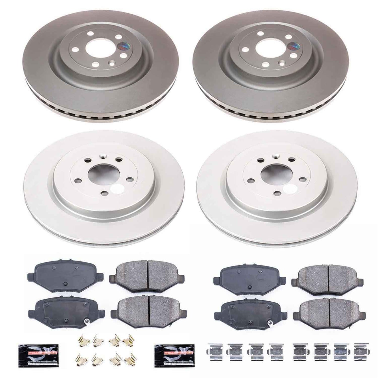 PowerStop Z17 Evolution Plus GEOMET Coated Brake Kits CRK6375