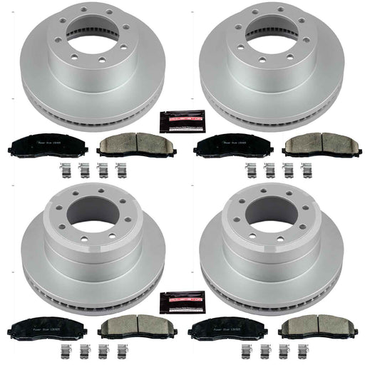 PowerStop Z17 Evolution Plus GEOMET Coated Brake Kits for 2012-2022 F-250 SUPER DUTY, 2013-2022 F-350 SUPER DUTY - CRK6405 PowerStop Autoparts