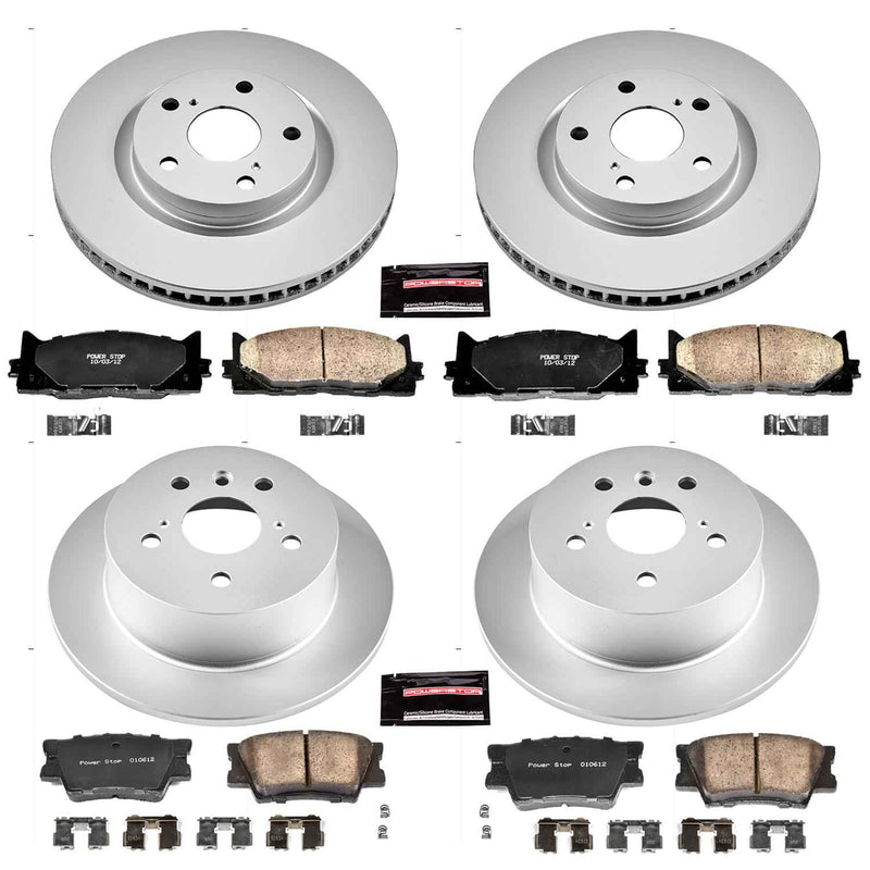 PowerStop Z17 Evolution Plus GEOMET Coated Brake Kits CRK6480 PowerStop Autoparts