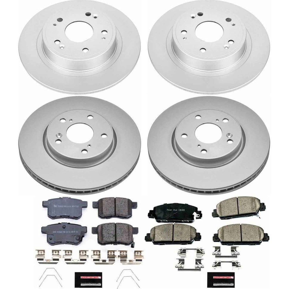 PowerStop Z17 Evolution Plus GEOMET Coated Brake Kits for 2013-2017 ACCORD - CRK6516