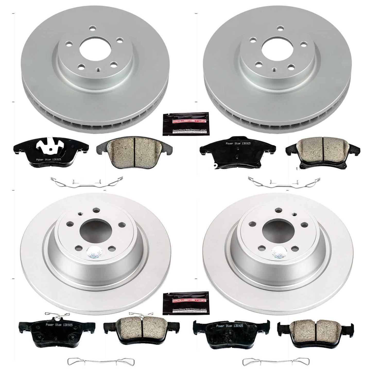 PowerStop Z17 Evolution Plus GEOMET Coated Brake Kits for 2013-2016 FUSION, MKZ - CRK6556