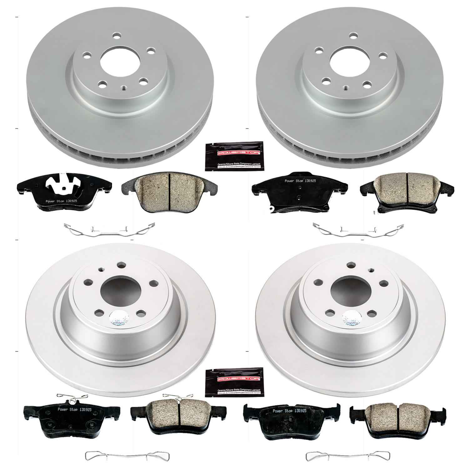 PowerStop Z17 Evolution Plus GEOMET Coated Brake Kits for 2013-2016 FUSION, MKZ - CRK6556