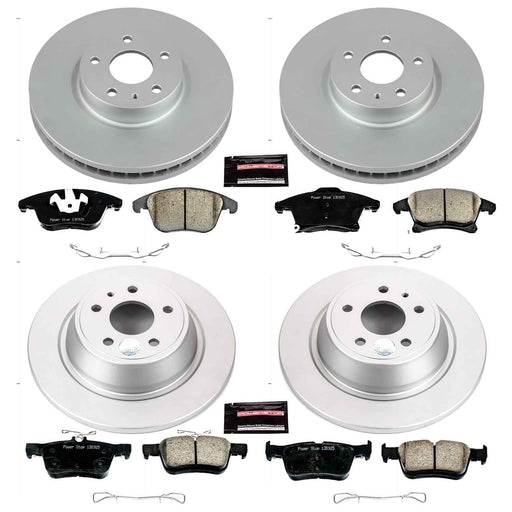 PowerStop Z17 Evolution Plus GEOMET Coated Brake Kits for 2013-2016 FUSION, MKZ - CRK6556 PowerStop Autoparts