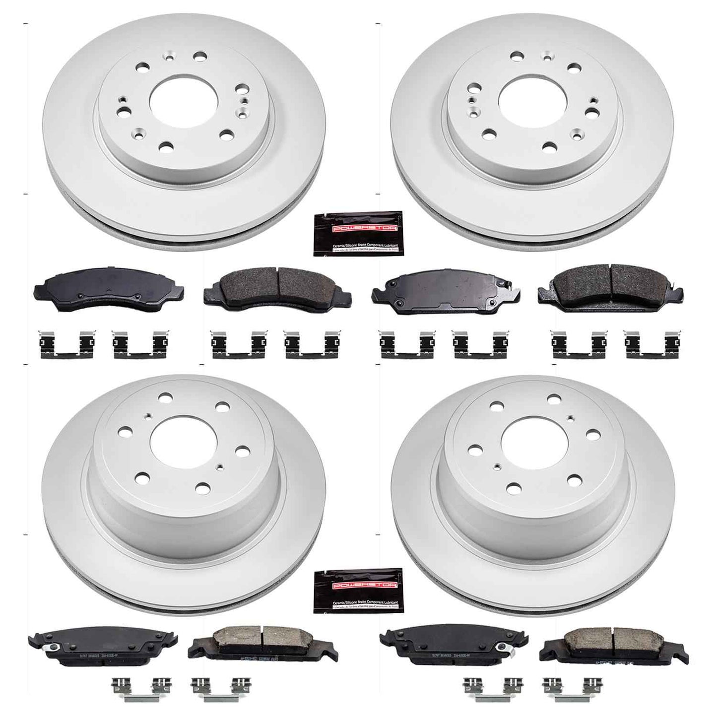 PowerStop Z17 Evolution Plus GEOMET Coated Brake Kits CRK6560