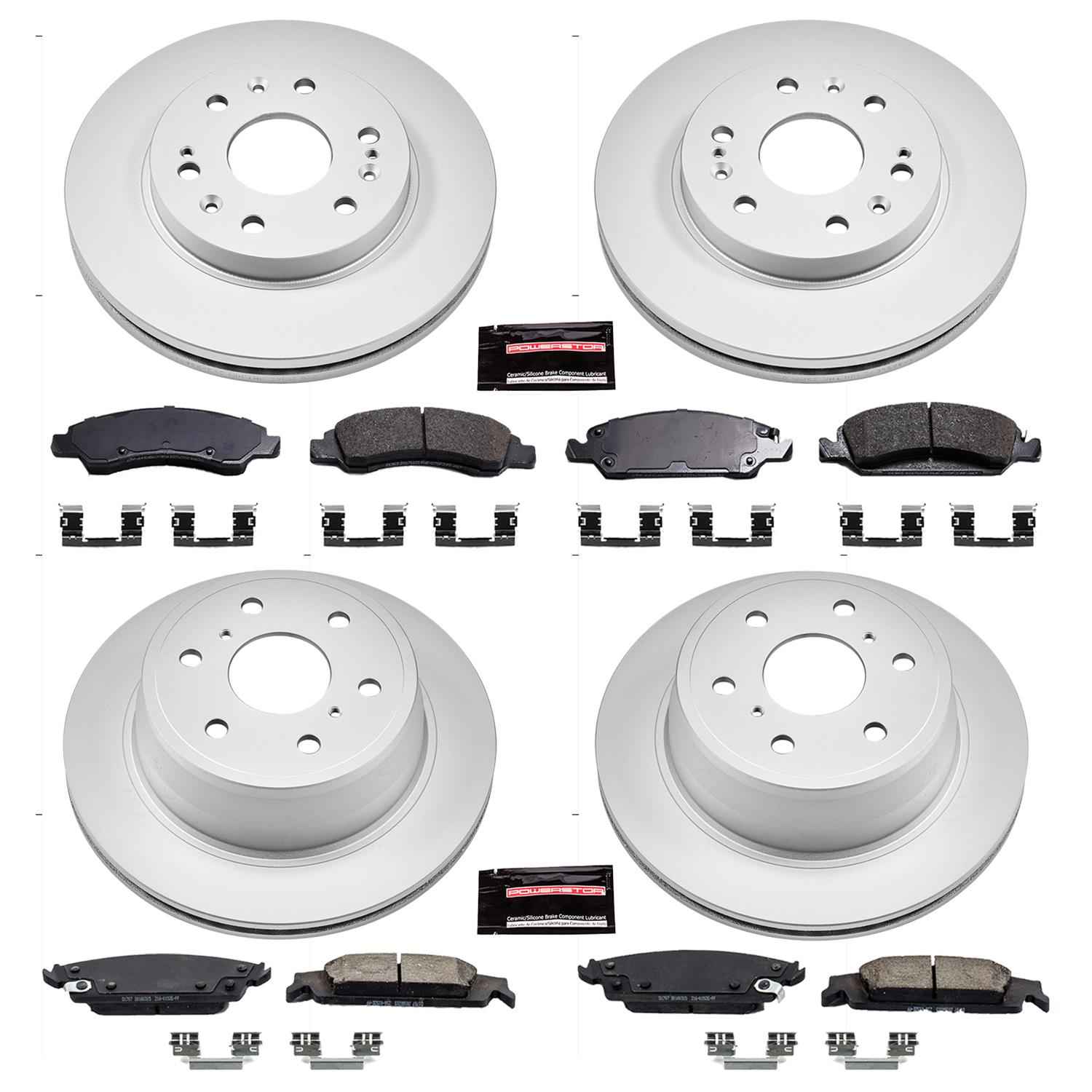 PowerStop Z17 Evolution Plus GEOMET Coated Brake Kits CRK6560