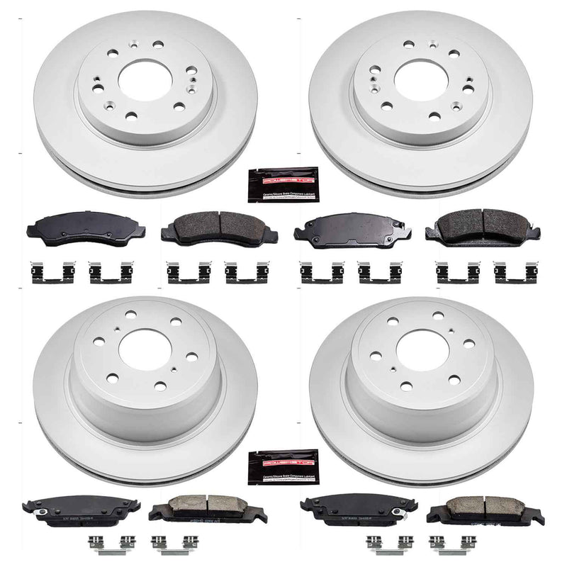 PowerStop Z17 Evolution Plus GEOMET Coated Brake Kits CRK6560 PowerStop Autoparts