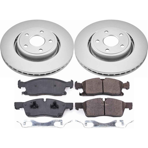 PowerStop Z17 Evolution Plus GEOMET Coated Brake Kits for 2021-2024 DURANGO, 2016-2021 GRAND CHEROKEE, 2022 GRAND CHEROKEE WK - CRK7133 PowerStop Autoparts