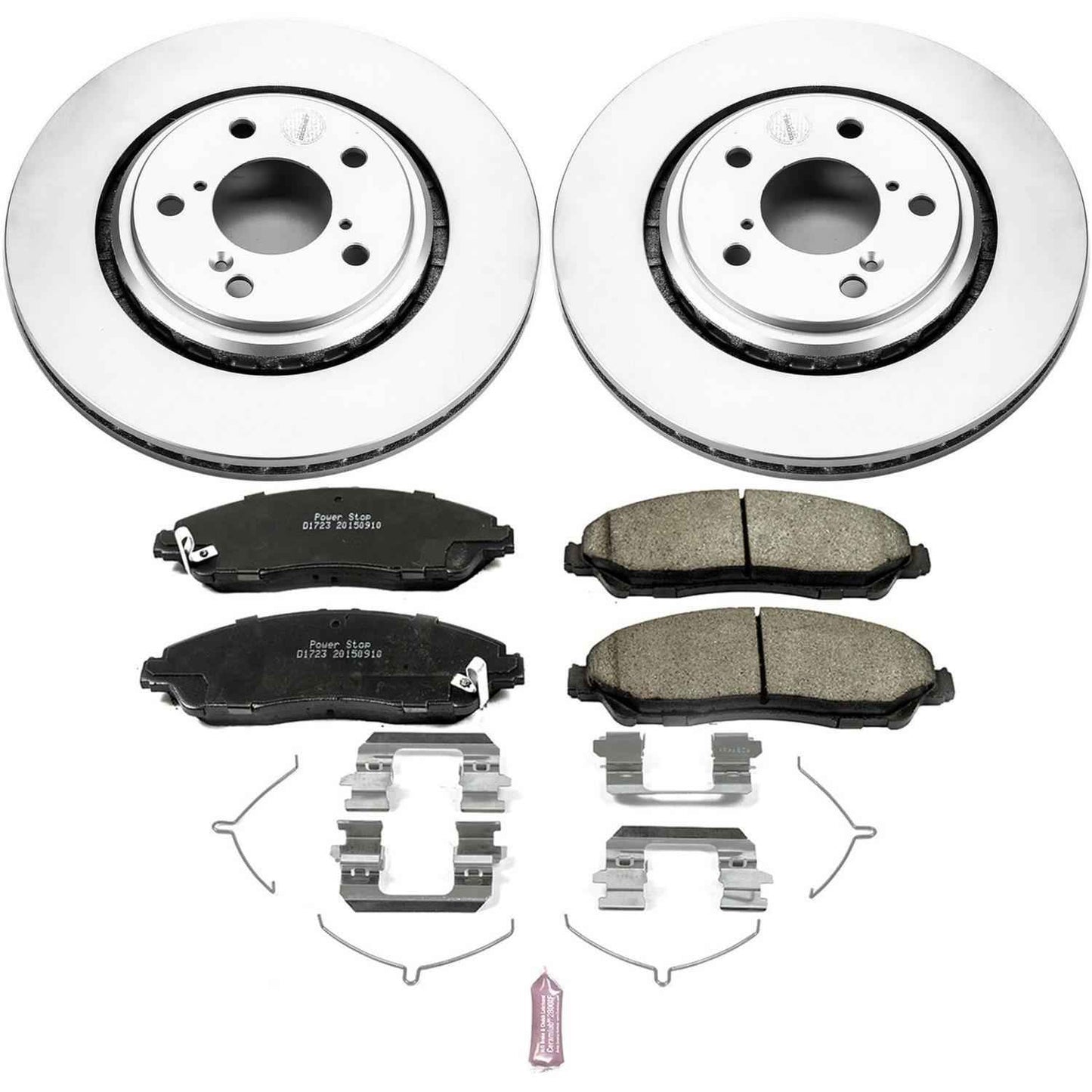 PowerStop Z17 Evolution Plus GEOMET Coated Brake Kits for 2017-2020 MDX, 2016-2022 PILOT, 2017-2025 RIDGELINE - CRK7352