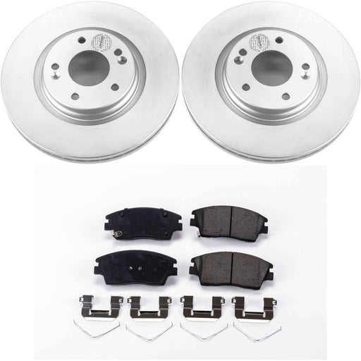 PowerStop Z17 Evolution Plus GEOMET Coated Brake Kits for 2017-2020 ELANTRA, 2017-2022 SPORTAGE, 2016-2021 TUCSON - CRK7355 PowerStop Autoparts