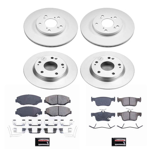 PowerStop Z17 Evolution Plus GEOMET Coated Brake Kits for 2016-2021 CIVIC - CRK7574 PowerStop Autoparts