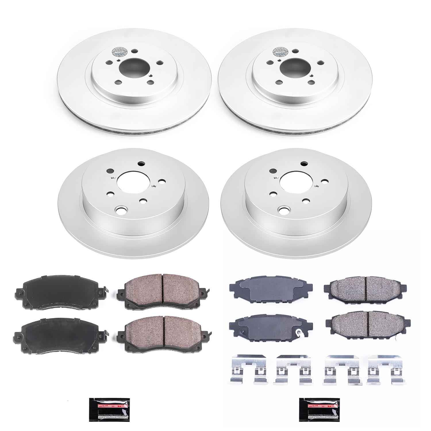 PowerStop Z17 Evolution Plus GEOMET Coated Brake Kits for 2018-2022 CROSSTREK, 2017-2022 IMPREZA - CRK7927