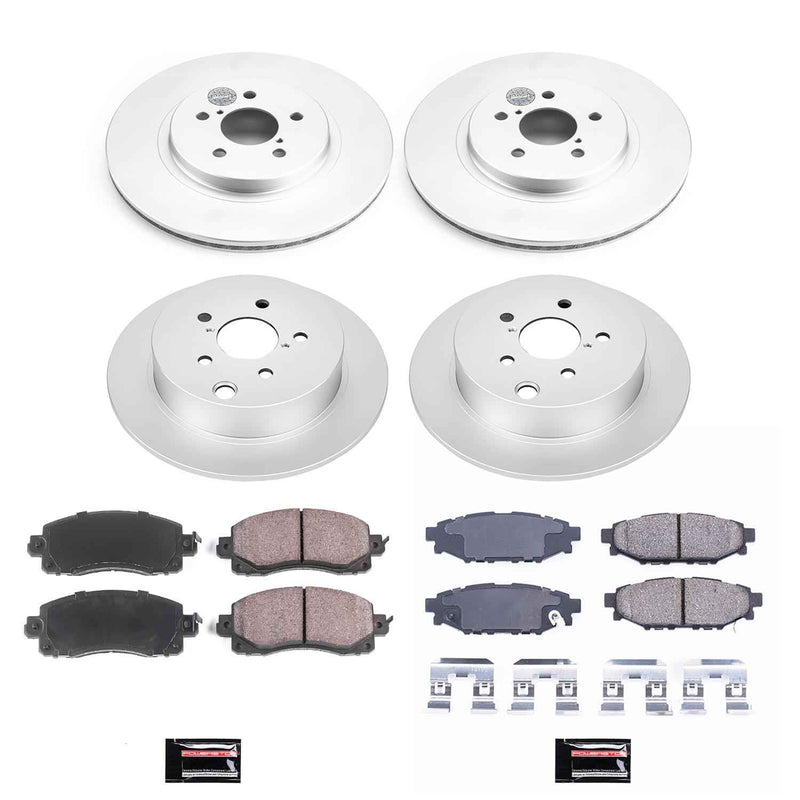 PowerStop Z17 Evolution Plus GEOMET Coated Brake Kits for 2018-2022 CROSSTREK, 2017-2022 IMPREZA - CRK7927 PowerStop Autoparts