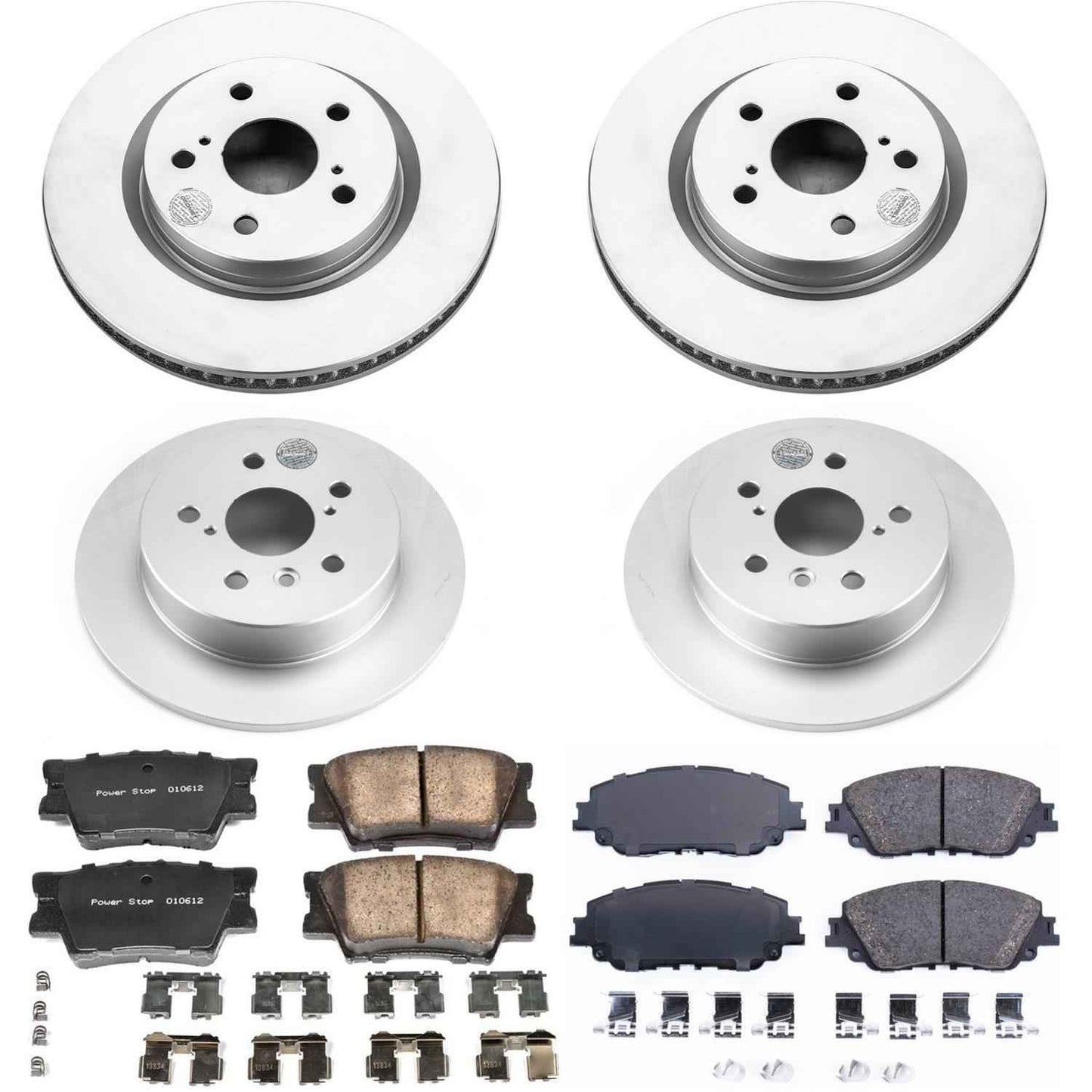 PowerStop Z17 Evolution Plus GEOMET Coated Brake Kits for 2018-2024 CAMRY - CRK7931