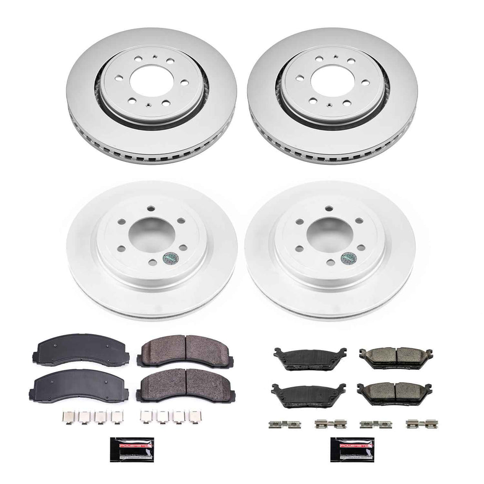 PowerStop Z17 Evolution Plus GEOMET Coated Brake Kits for 2018-2021 EXPEDITION, NAVIGATOR, 2018-2020 F-150 - CRK8026