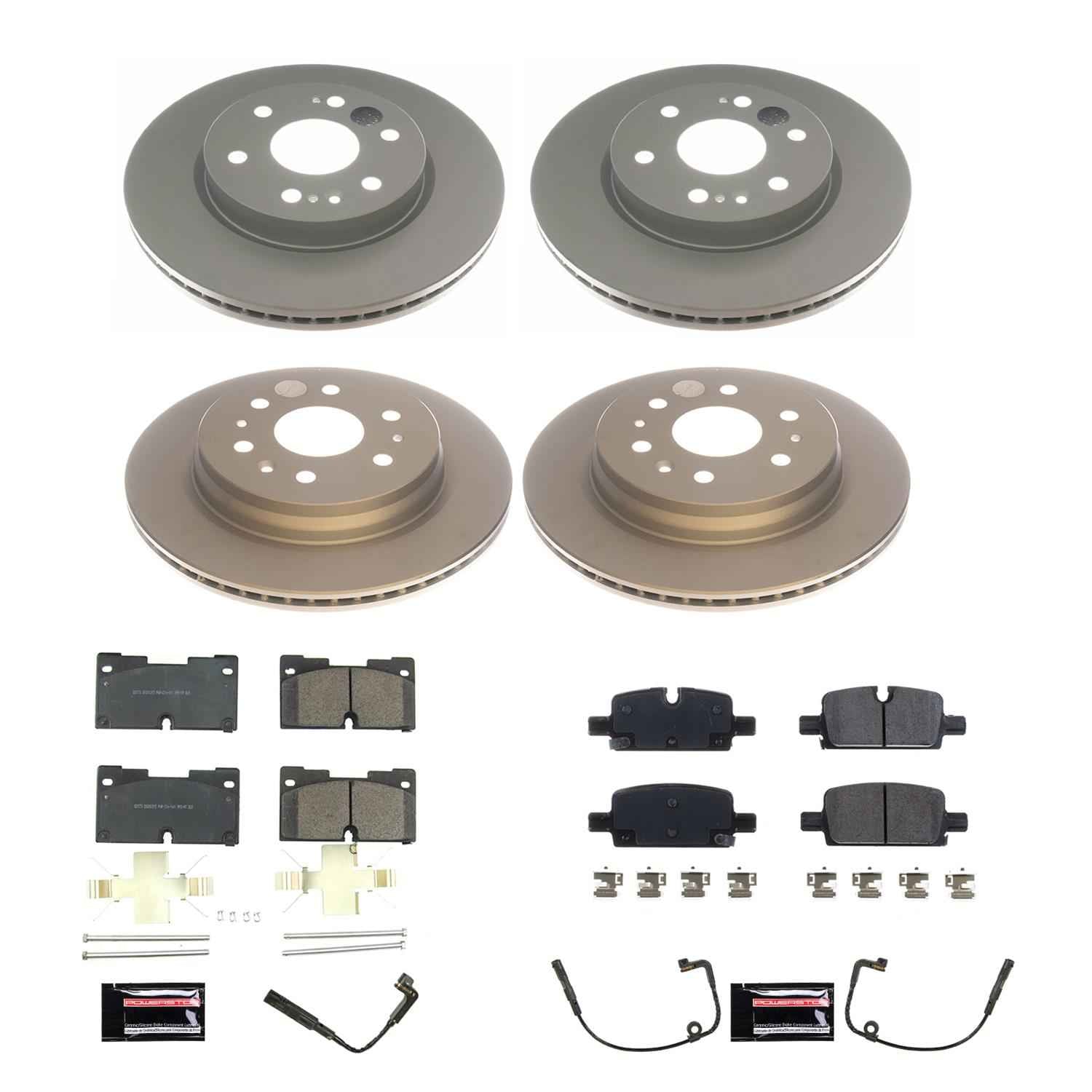 PowerStop Z17 Evolution Plus GEOMET Coated Brake Kits CRK8171
