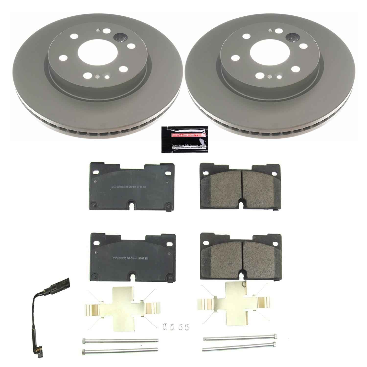 PowerStop Z17 Evolution Plus GEOMET Coated Brake Kits CRK8172