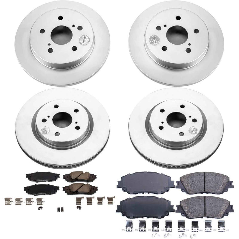PowerStop Z17 Evolution Plus GEOMET Coated Brake Kits CRK8348 PowerStop Autoparts