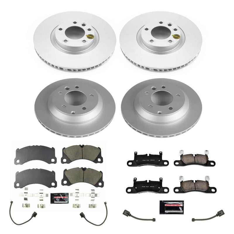 PowerStop Z23 Evolution Sport GEOMET Coated Brake Kits for 2013-2018 CAYENNE - CRK8516 PowerStop Autoparts