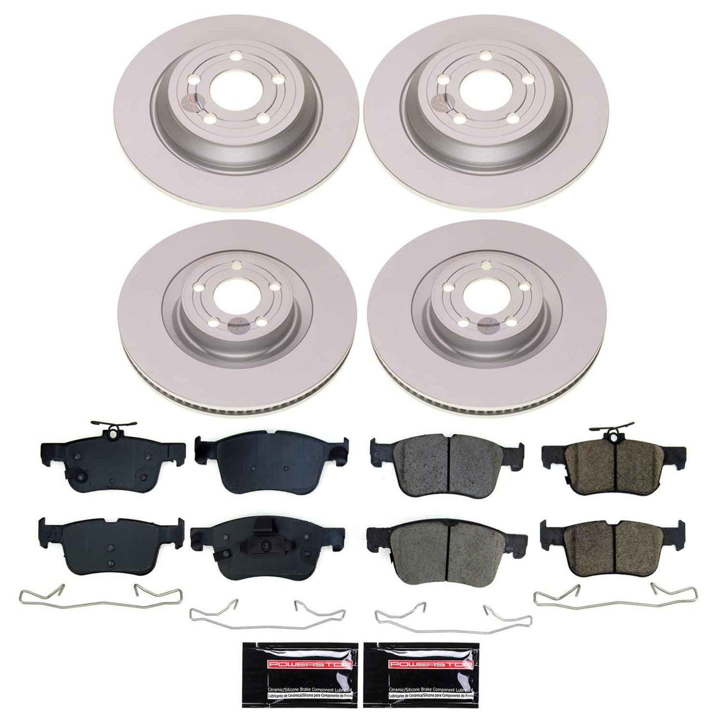 PowerStop Z17 Evolution Plus GEOMET Coated Brake Kits for 2023 BRONCO SPORT, 2022-2024 MAVERICK - CRK8940