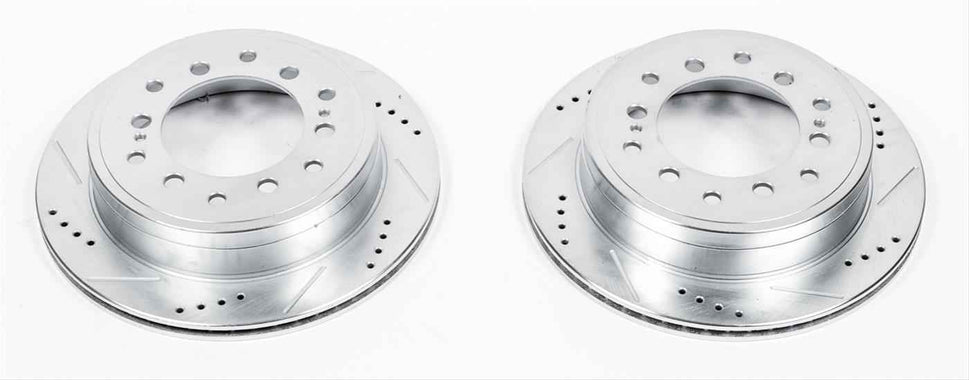 PowerStop Evolution Drilled and Slotted Rotors for 2010-2024 4RUNNER, 2010-2014 FJ CRUISER, 2010-2023 GX460 - JBR-1396XPR