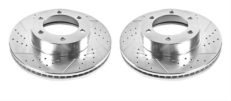 PowerStop Evolution Drilled and Slotted Rotors for 2001-2007 SEQUOIA, 2000-2006 TUNDRA - JBR-935XPR PowerStop Autoparts