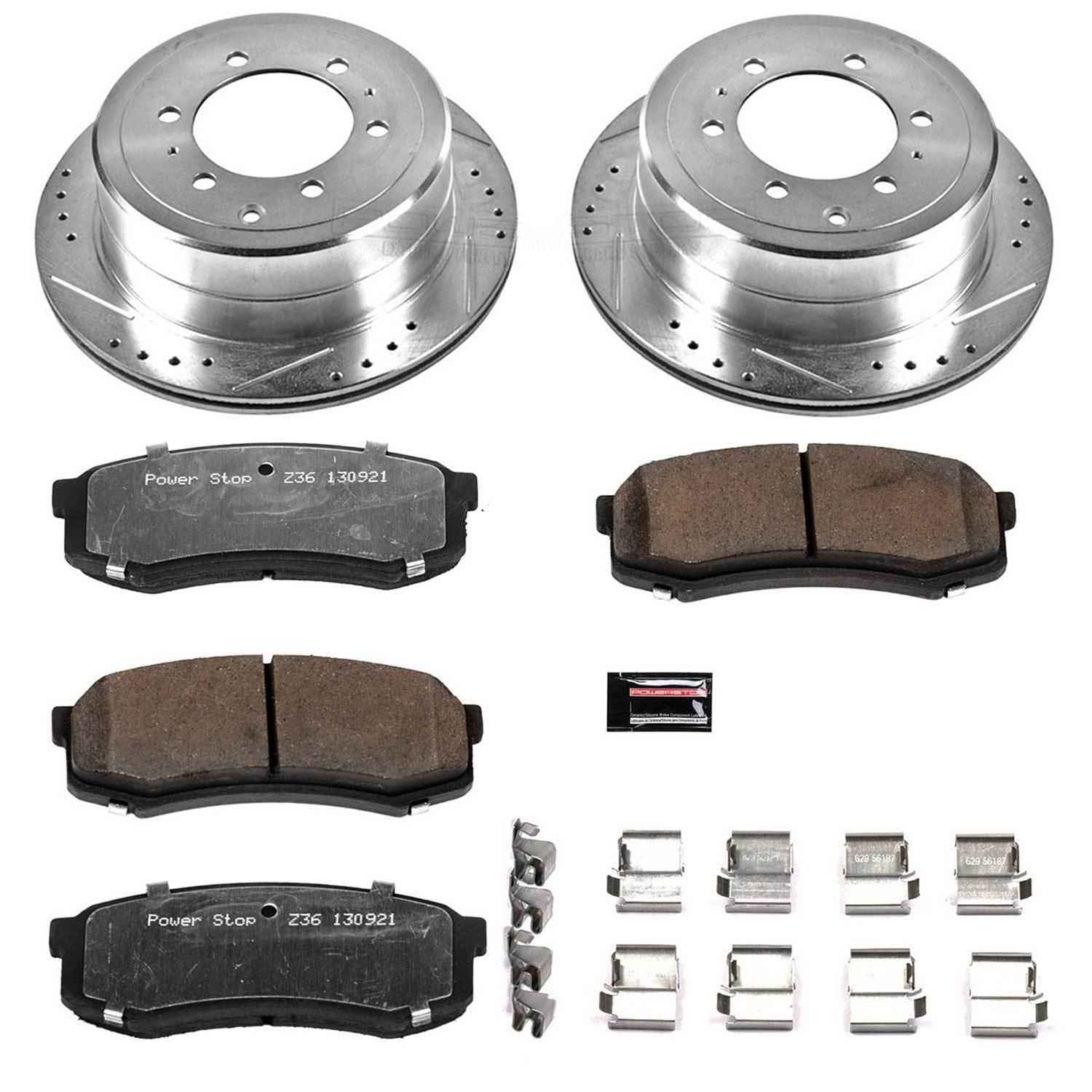 PowerStop Z36 Truck and Tow Brake Upgrade Kits for 1993-1997 LAND CRUISER, 1996-1997 LX450 - K1156-36