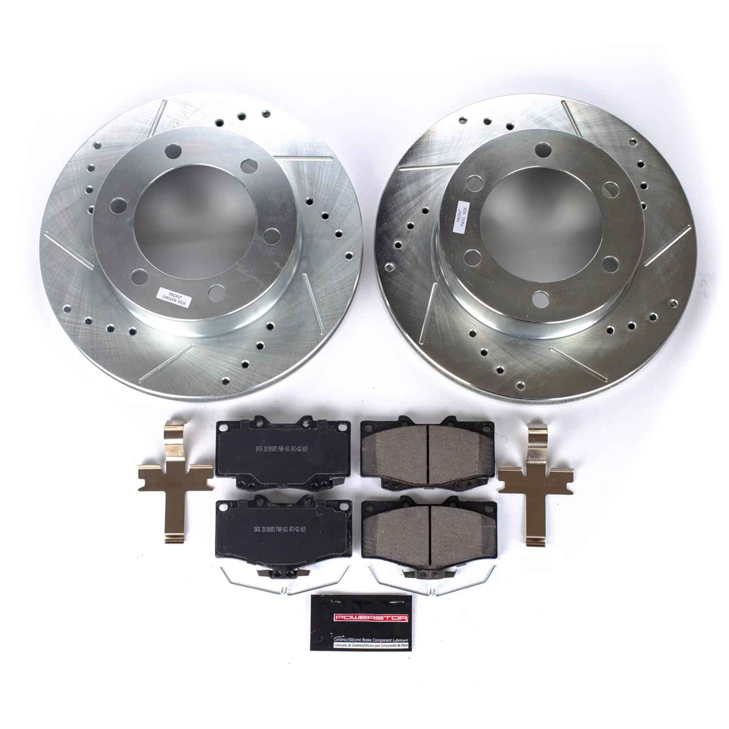 PowerStop Z23 Evolution Sport Brake Upgrade Kits for 1995-2002 4RUNNER, 1995-2004 TACOMA - K1233