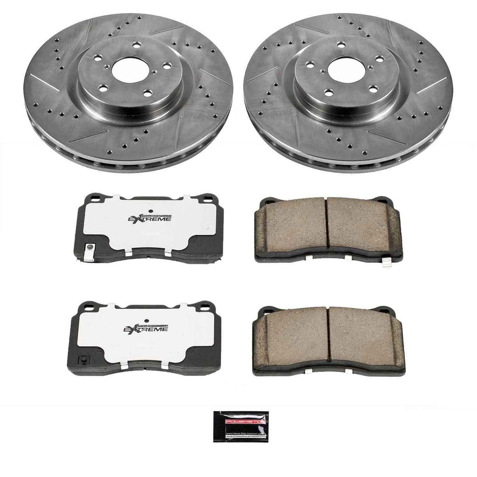 PowerStop Z26 Street Warrior Brake Upgrade Kits for 2005-2014 IMPREZA, 2020 WRX, 2015-2017 WRX STI - K131-26