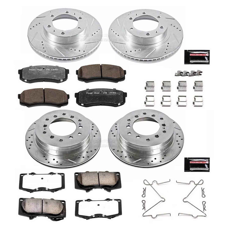 PowerStop Z36 Truck and Tow Brake Upgrade Kits for 2003-2009 4RUNNER, 2007-2009 FJ CRUISER - K138-36 PowerStop Autoparts