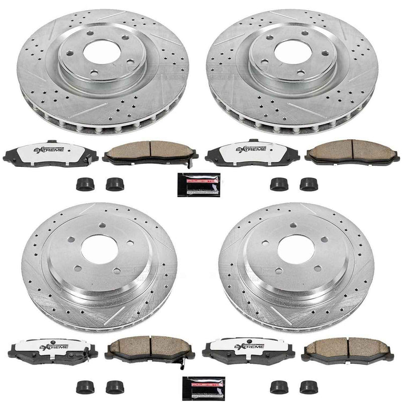 PowerStop Z26 Street Warrior Brake Upgrade Kits for 2005-2013 CORVETTE, 2005-2007 XLR - K1418-26 PowerStop Autoparts