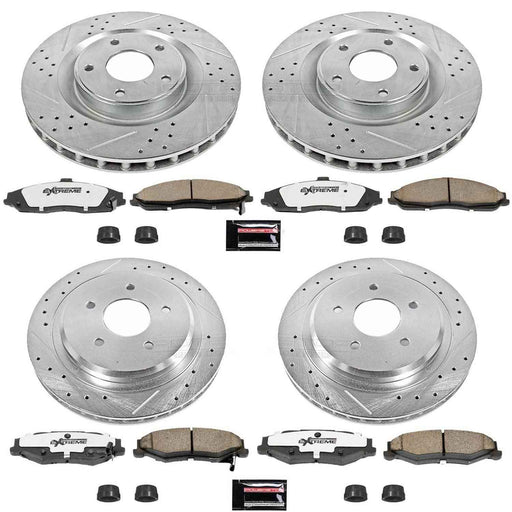 PowerStop Z26 Street Warrior Brake Upgrade Kits for 2005-2013 CORVETTE, 2005-2007 XLR - K1418-26 PowerStop Autoparts