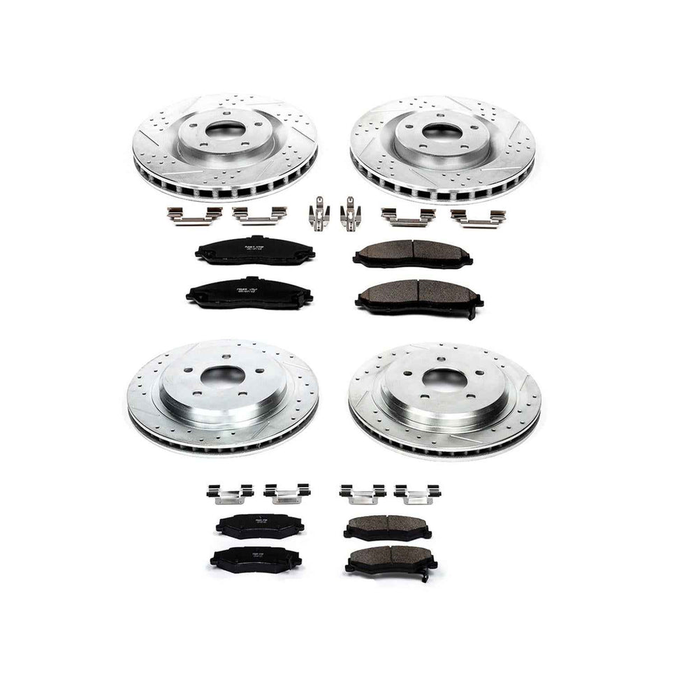 PowerStop Z23 Evolution Sport Brake Upgrade Kits for 2005-2013 CORVETTE, 2005-2007 XLR - K1418
