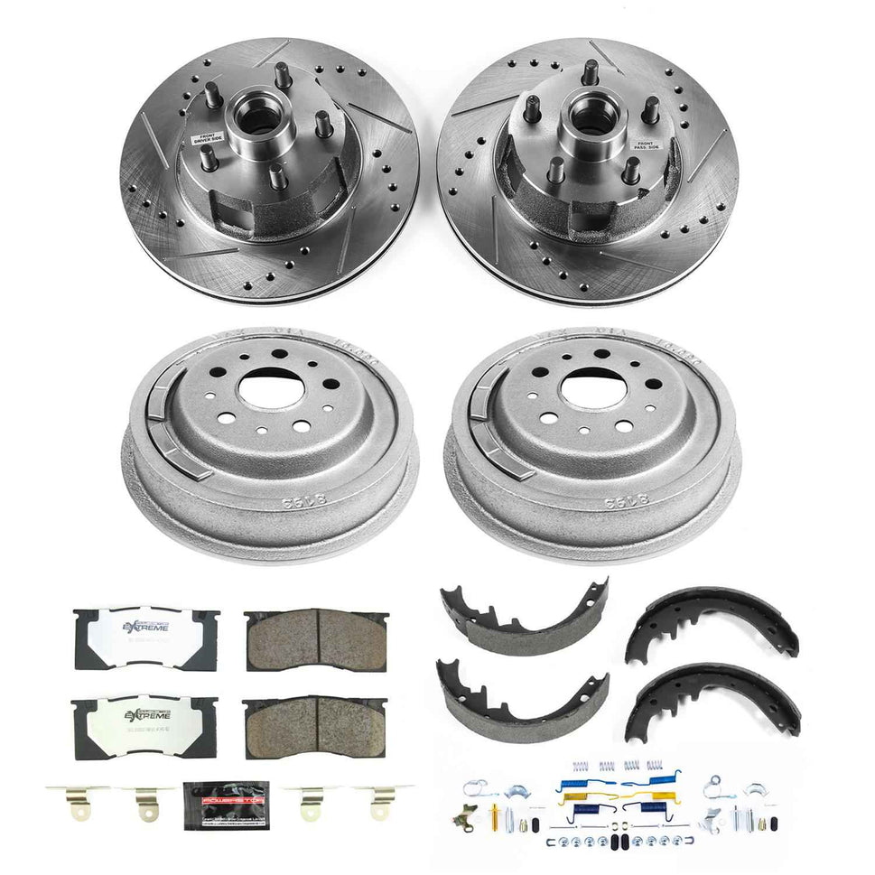 PowerStop Z26 Street Warrior Disc and Drum Brake Upgrade Kits for 1967 FAIRLANE, FALCON, 1965-1967 MUSTANG - K15015DK-26