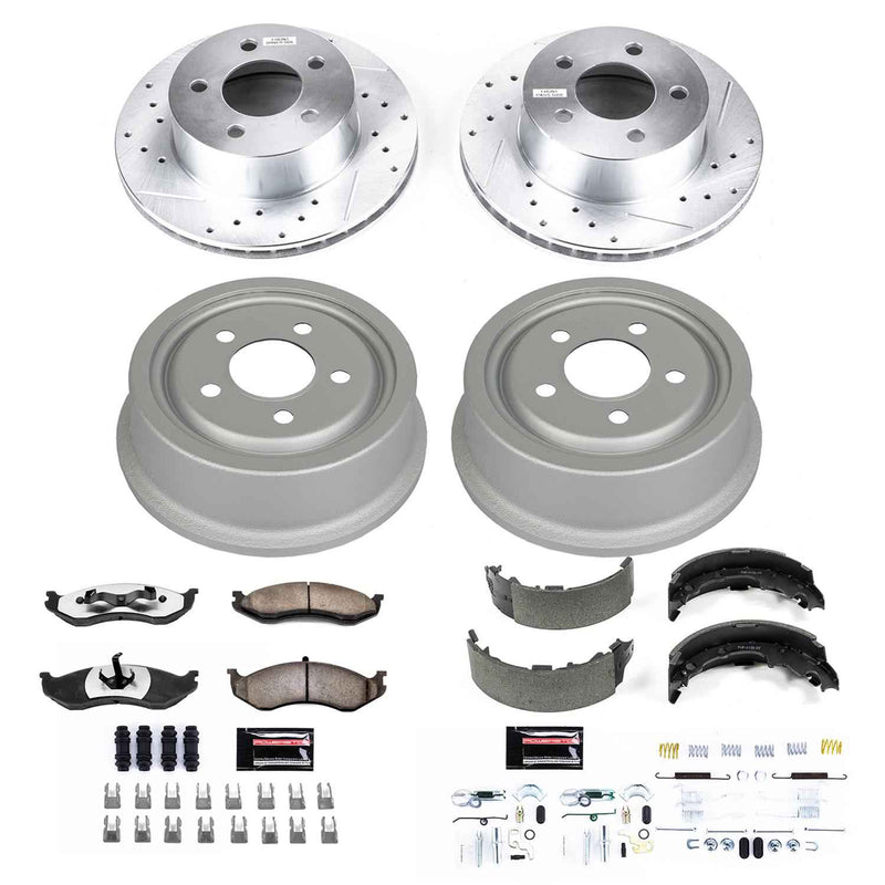 PowerStop Z36 Truck and Tow Brake Upgrade Kits for 1992-1999 CHEROKEE, 1991-1999 WRANGLER - K15073DK-36 PowerStop Autoparts