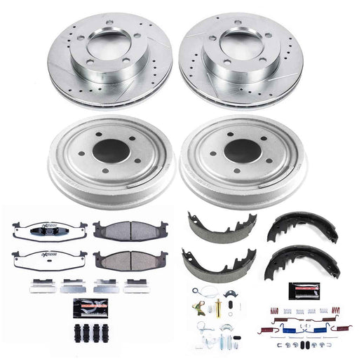 PowerStop Z36 Truck and Tow Brake Upgrade Kits for 1994-1996 F-150 - K15093DK-36 PowerStop Autoparts
