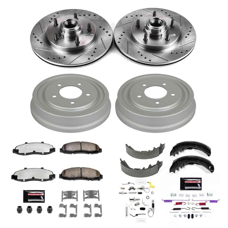 PowerStop Z36 Truck and Tow Brake Upgrade Kits for 1997-2000 F-150 - K15175DK-36 PowerStop Autoparts