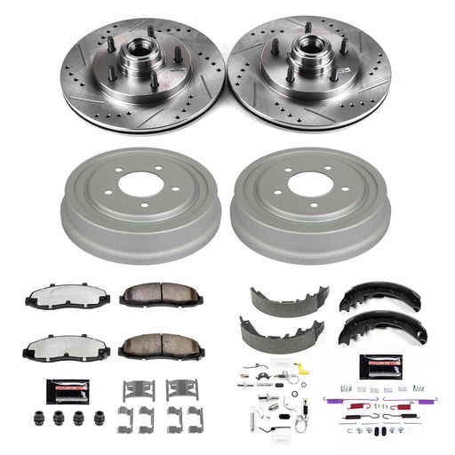 PowerStop Z36 Truck and Tow Brake Upgrade Kits for 1997-2000 F-150 - K15175DK-36 PowerStop Autoparts